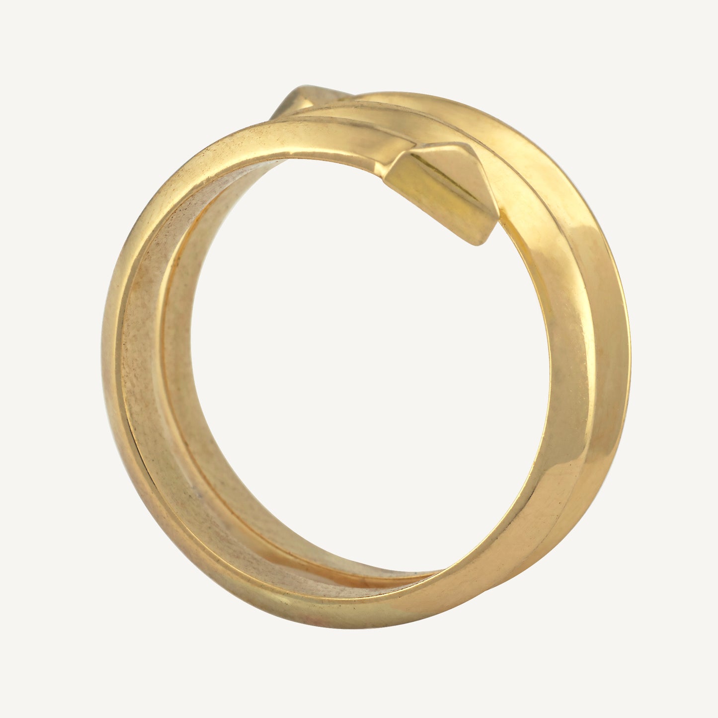 18K Yellow Gold Spiral Ring