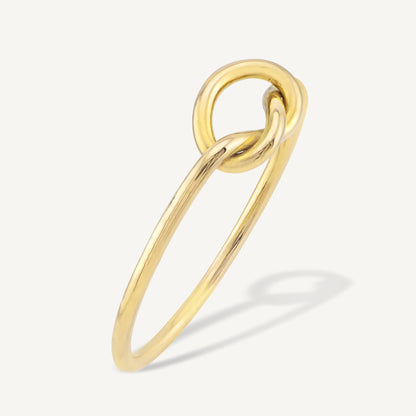 18K Yellow Gold Golden Knot Ring